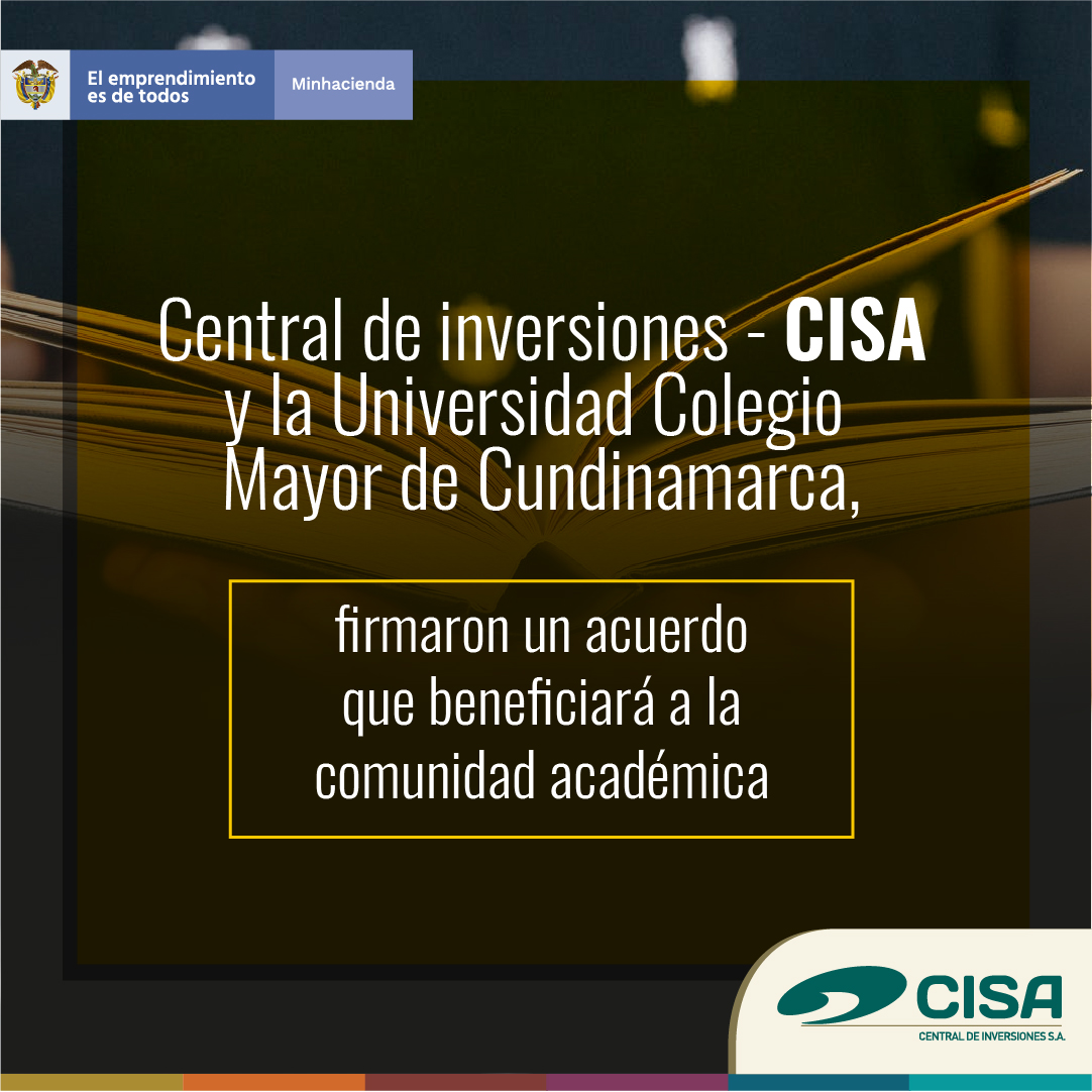 Acuerdo entre CISA y Universidad colegio Mayor de Cundinamarca