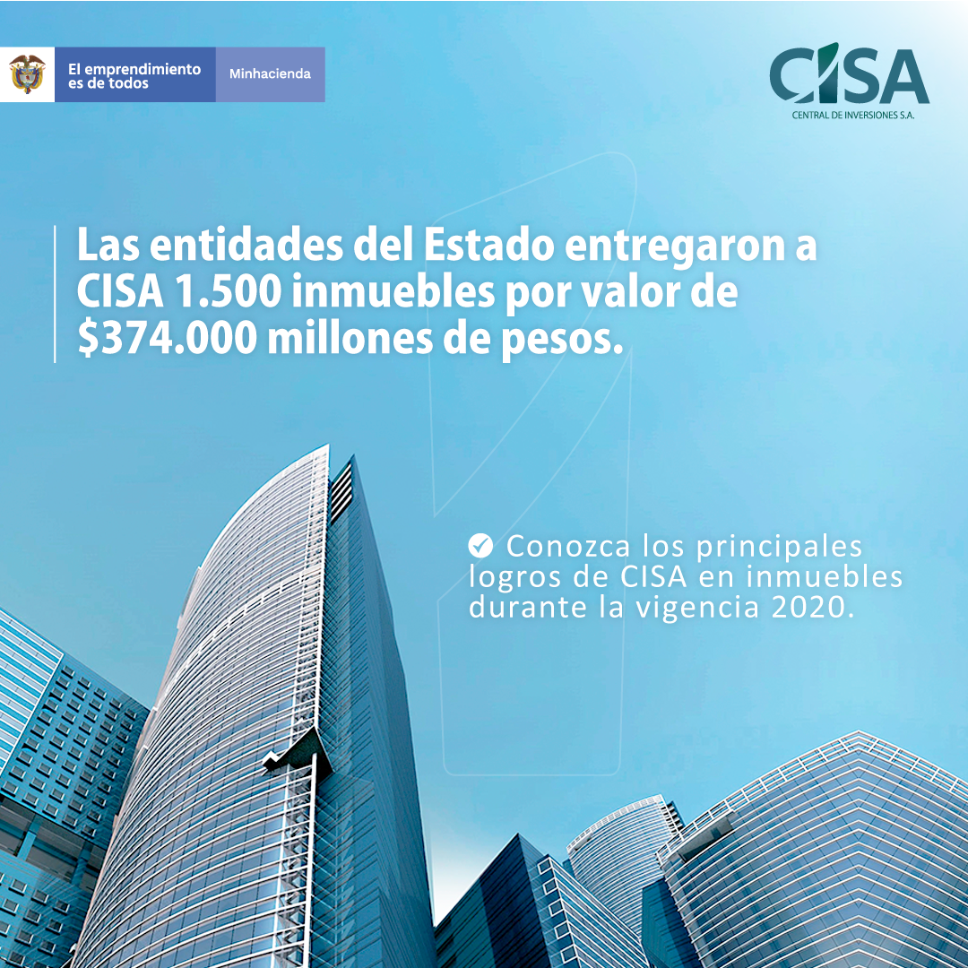 Las entidades del Estado entregaron a CISA 1.500 inmuebles