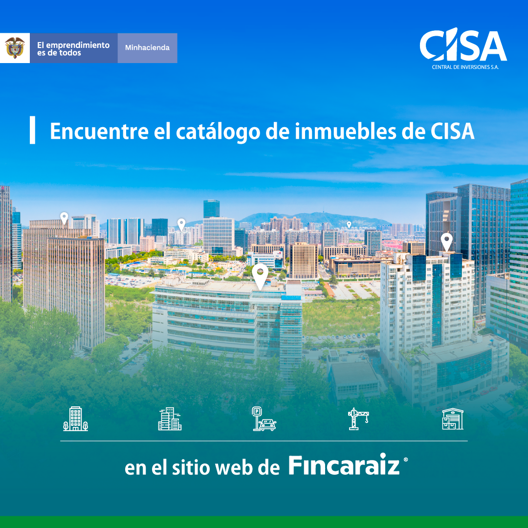 Encuentre el catálogo de inmuebles de CISA en el  web de Fincaraíz