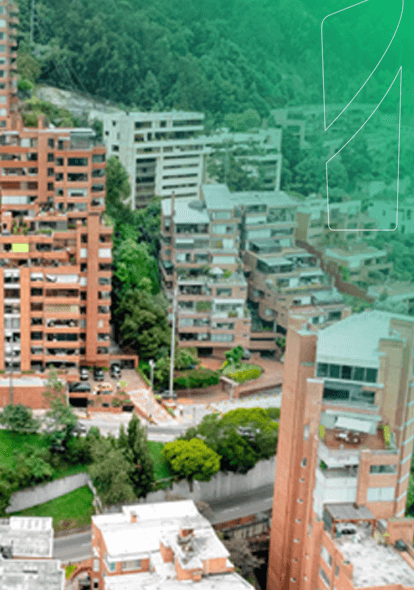 Panorámica de edificios en Bogotá Panorámica de edificios en Bogotá
