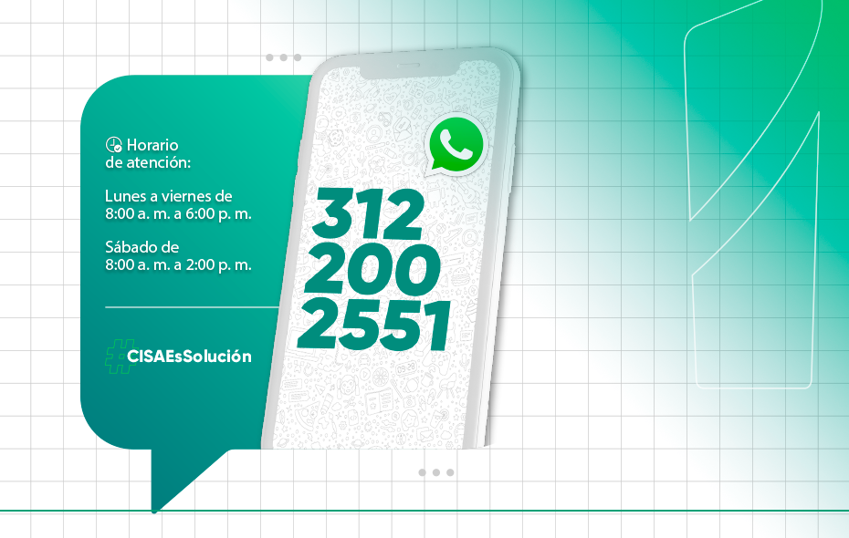 CISA cambia su línea de atención WhatsApp-imagen contáctenos CISA cambia su línea de atención WhatsApp-imagen contáctenos