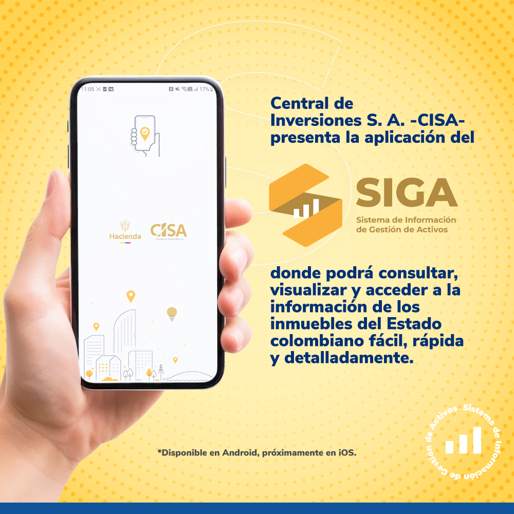 Mano sujetando celular - Atención llego SIGA Minuatura